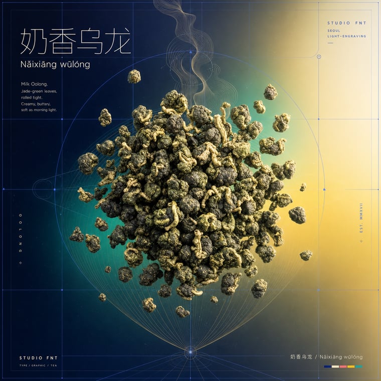 The design — Nǎi Xiāng Oolong